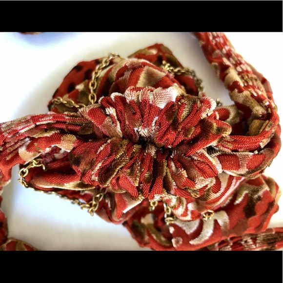 cosmetic bag Burn out velvet chain detail 6x8” or Tarotcards jewelry, etc. - Picture 8 of 16